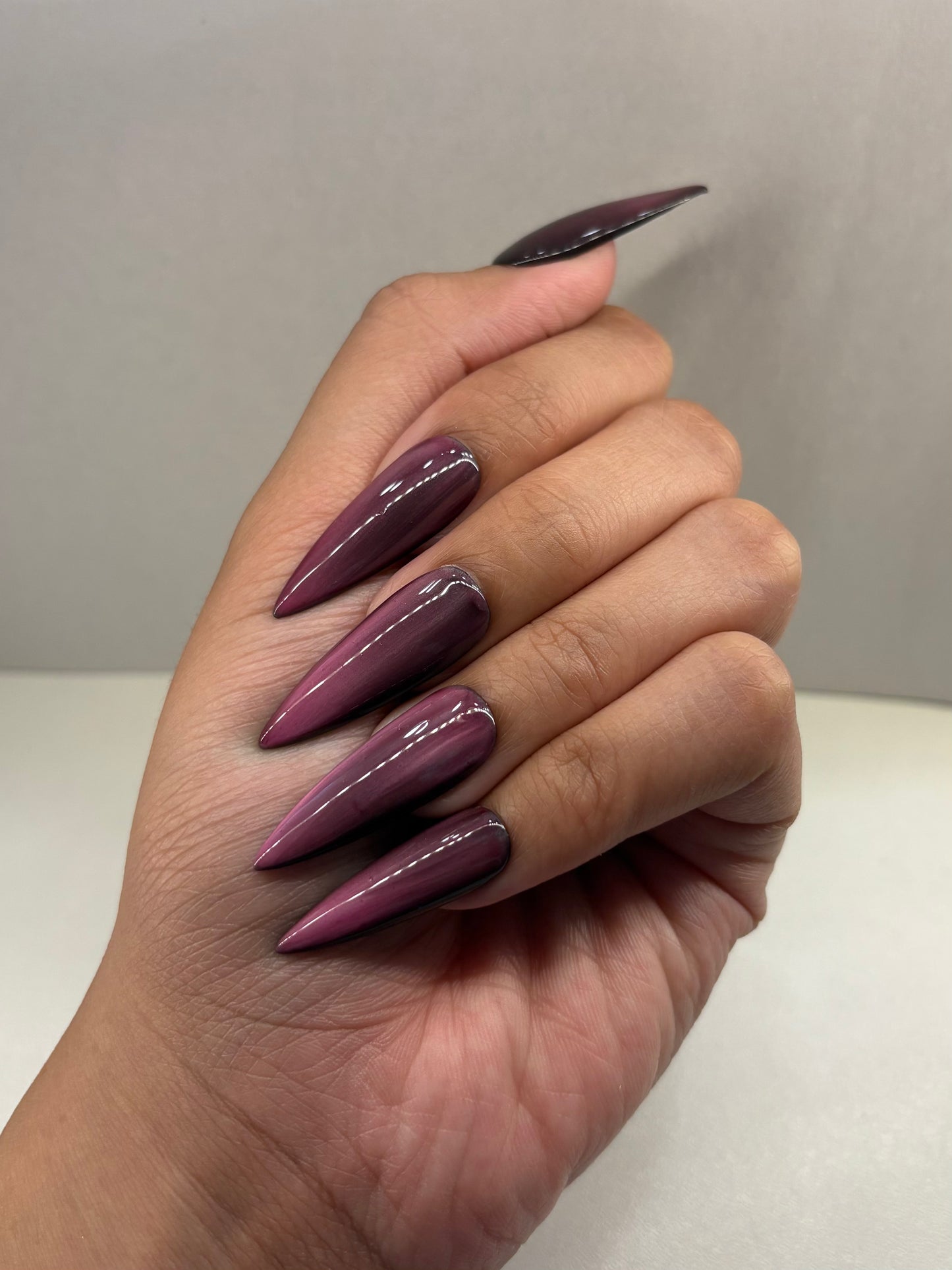 Jelly Glass Cat Eye Press-On Nails