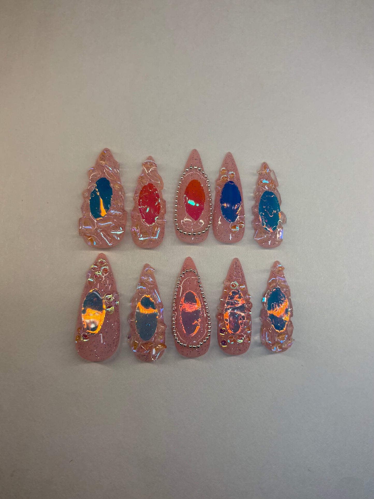 3D Princess Aurora Press-On Nails