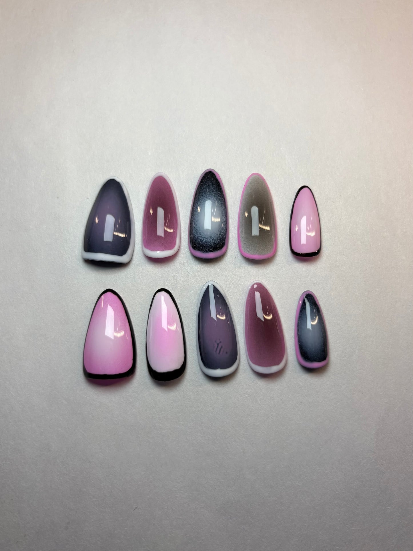 Smoky Aura Press-On Nails