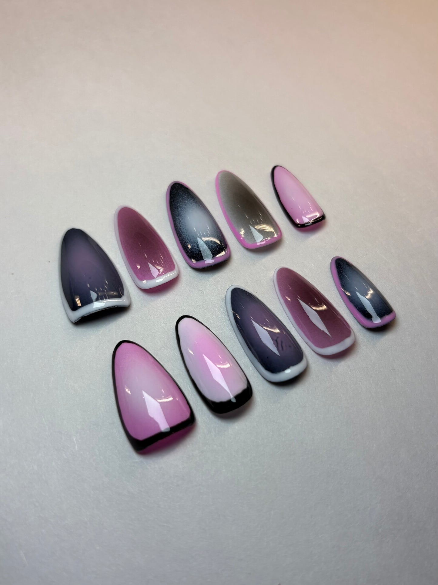 Smoky Aura Press-On Nails