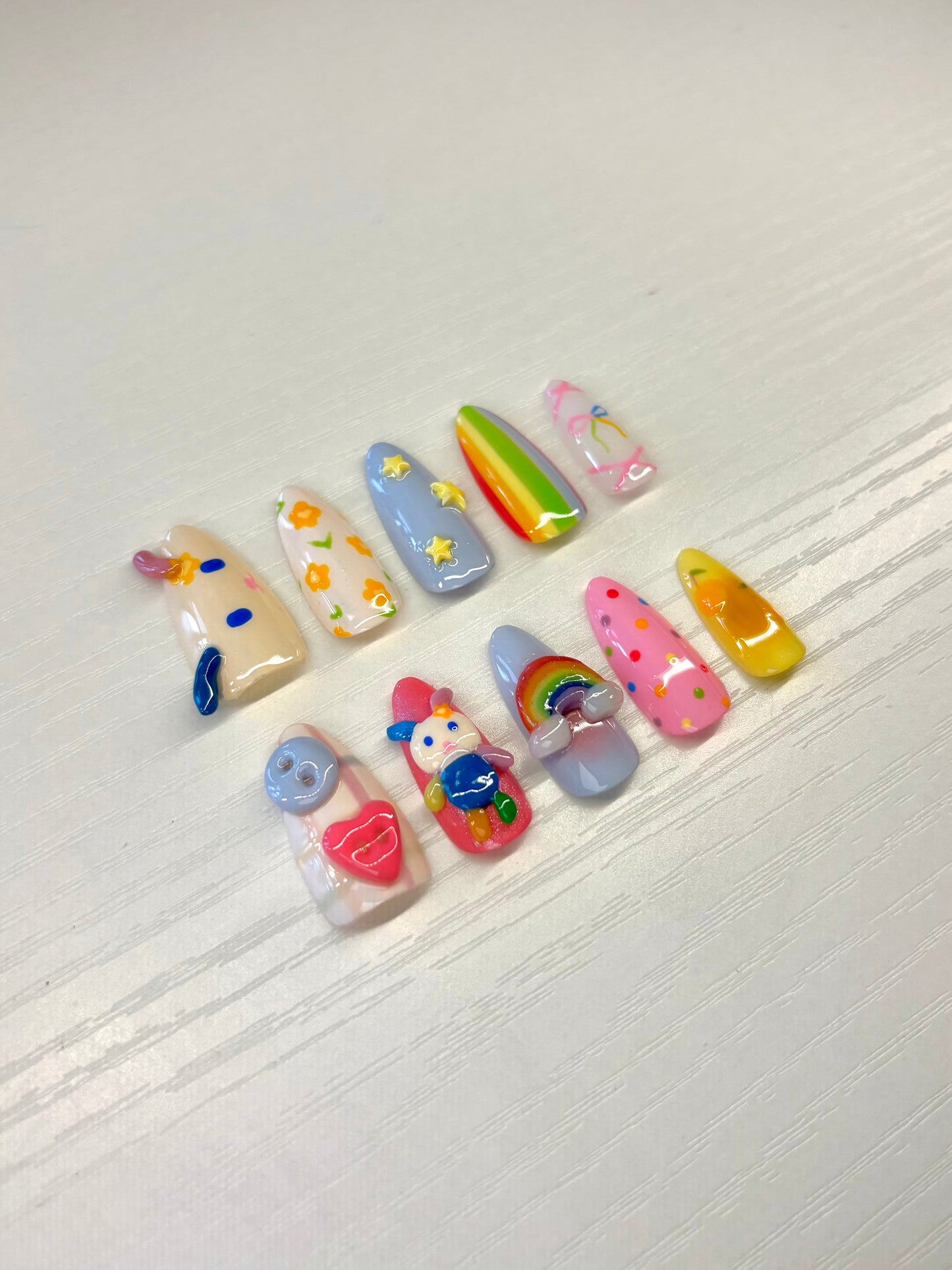 Sanrio's USAHANA 3D Press-On Nails