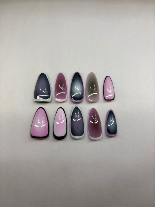 Smoky Aura Press-On Nails