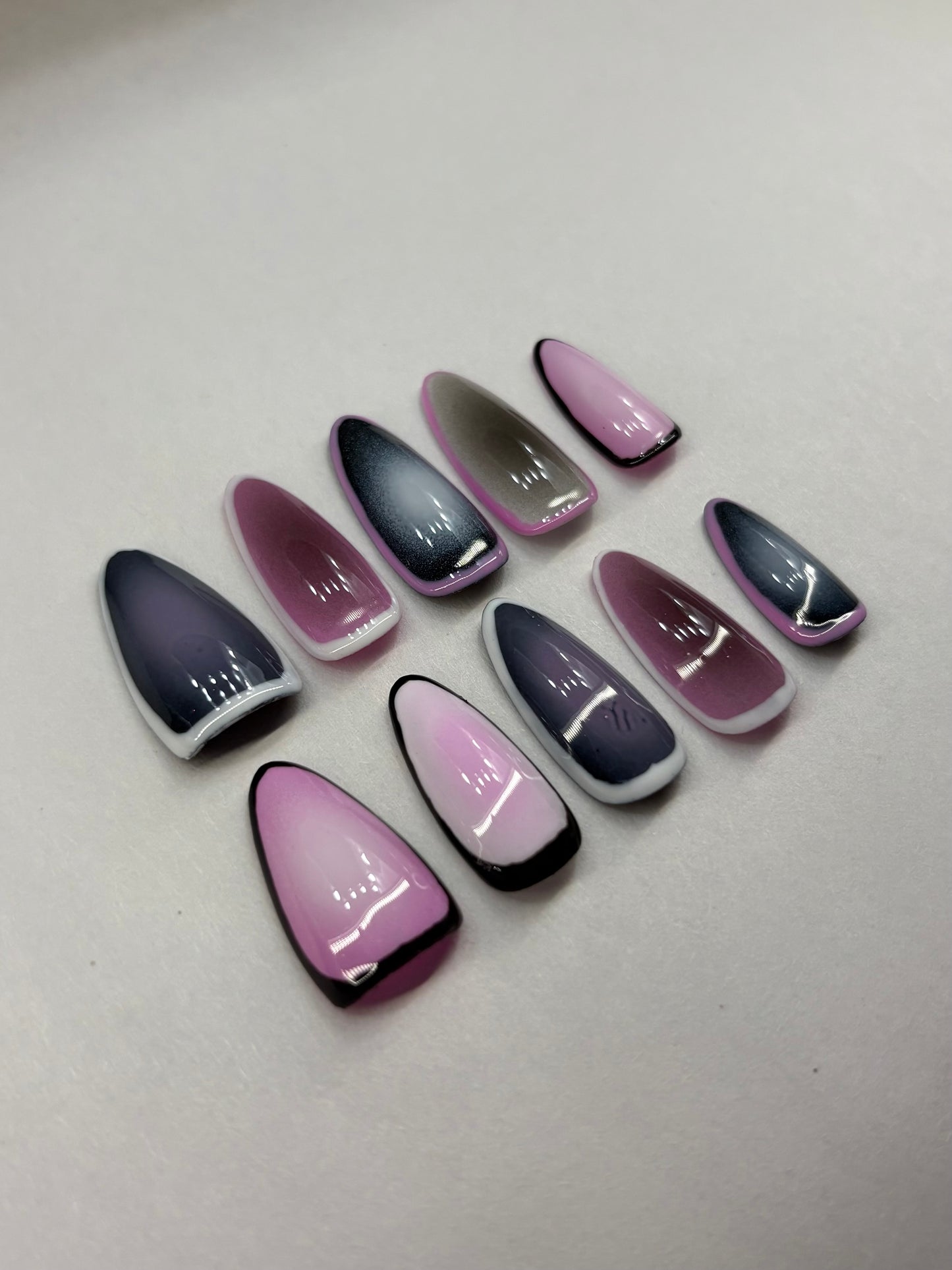 Smoky Aura Press-On Nails