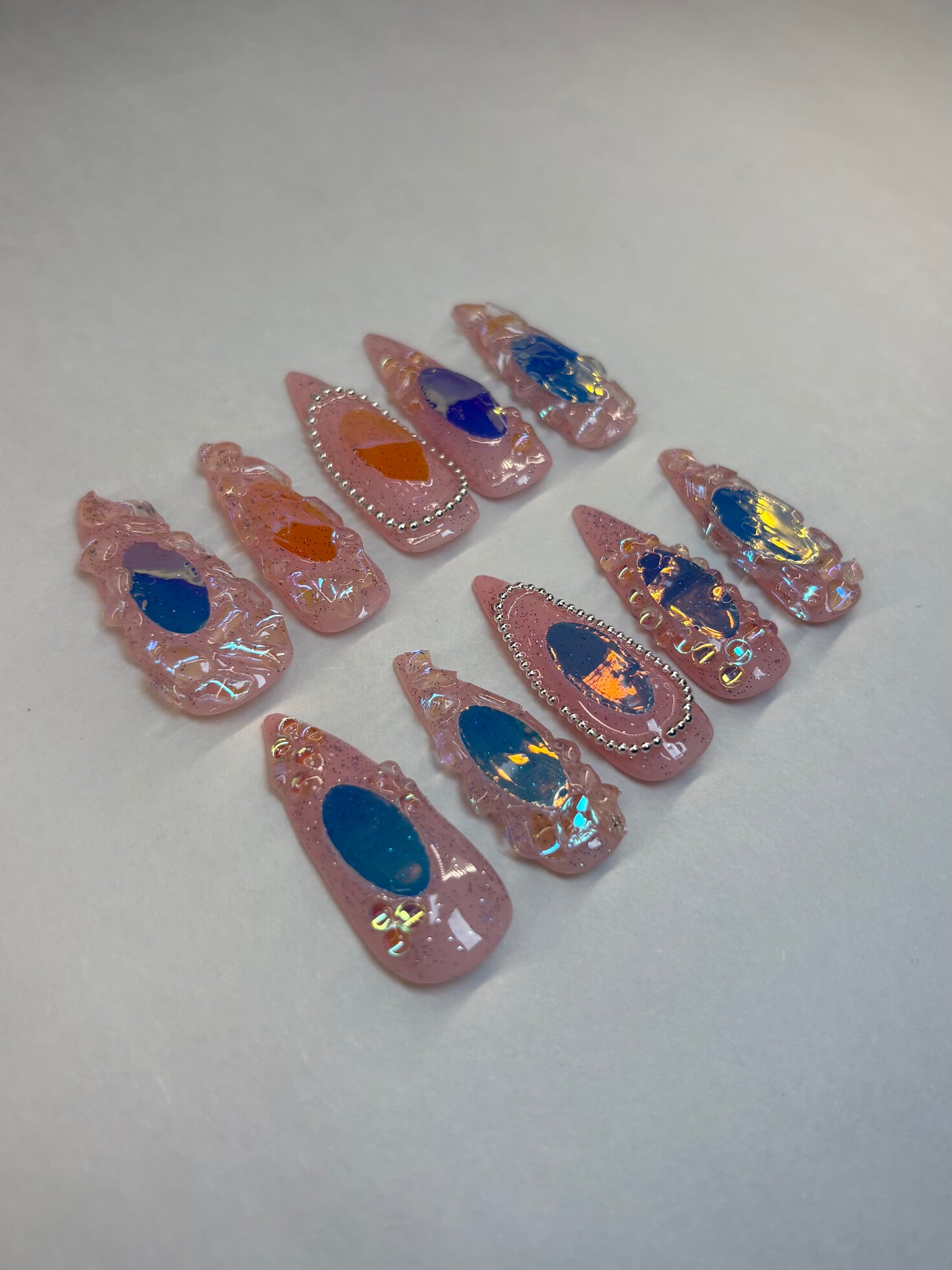 3D Princess Aurora Press-On Nails
