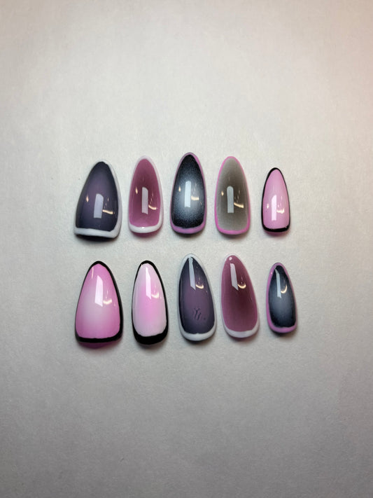 Smoky Aura Press-On Nails