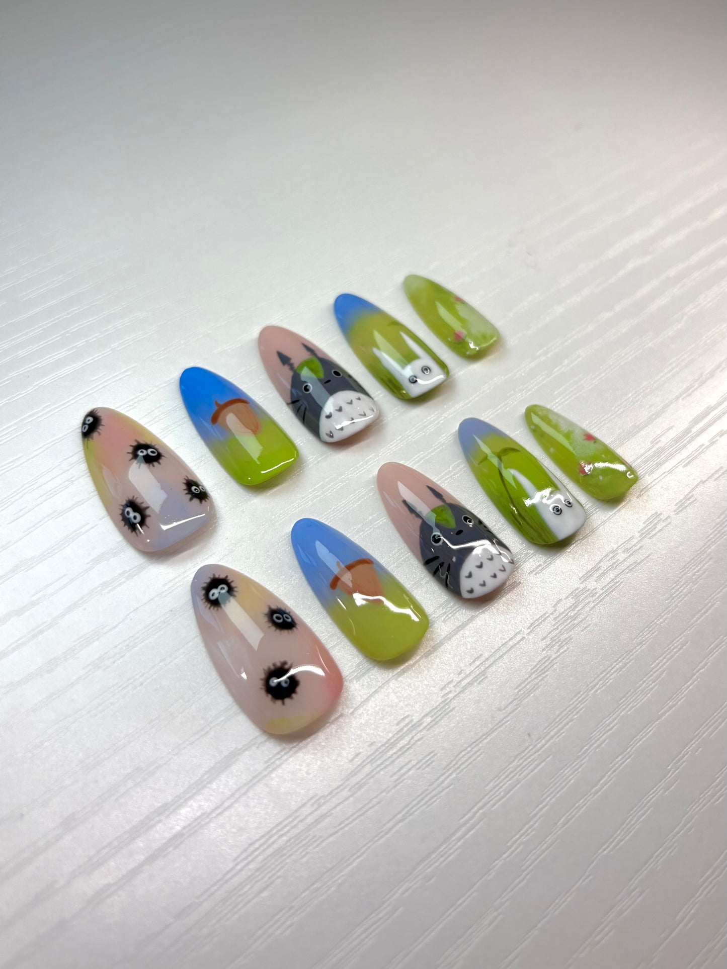 Totoro Press-On Nails