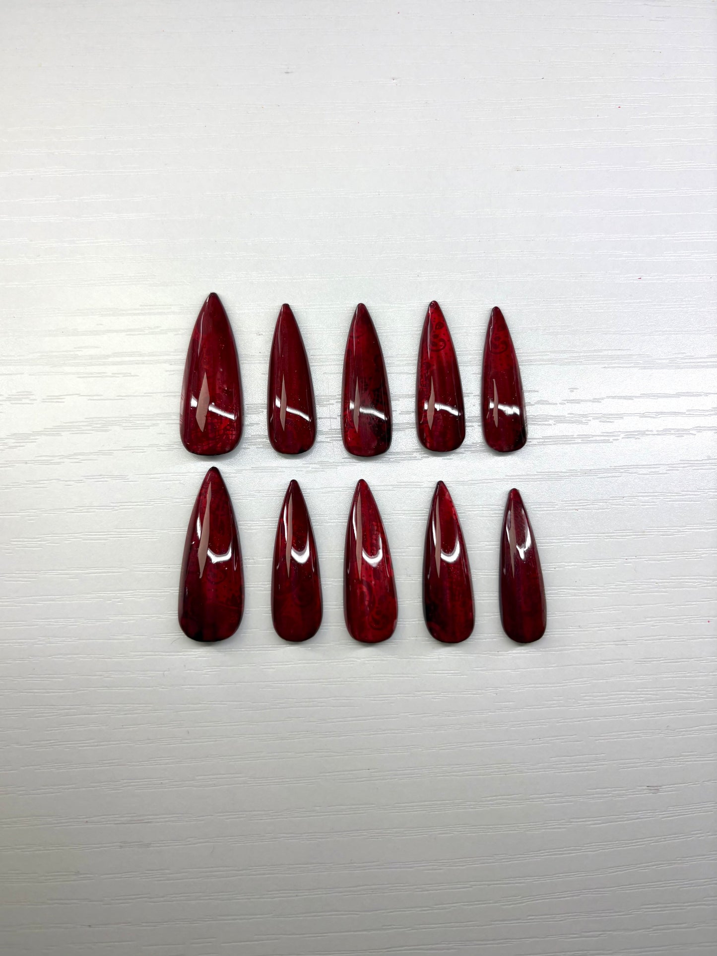 Glass Cat-Eye | Jelly-Lace Press-On Nails