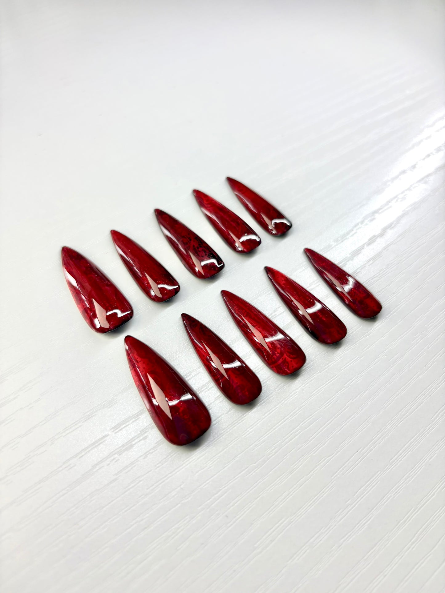 Glass Cat-Eye | Jelly-Lace Press-On Nails
